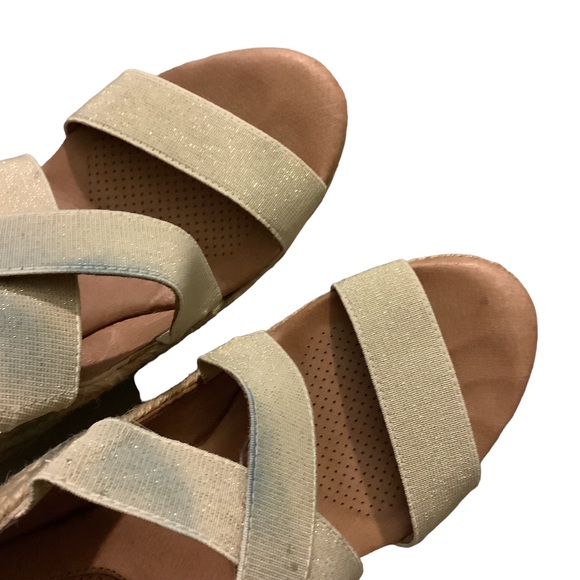 CORSO COMO Beige GOLD Wedge DECOY Heel -Size 6.5 - Picture 11 of 16